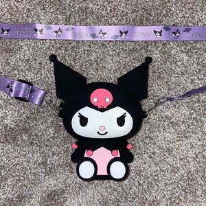 Kuromi Sanrio Silicone Crossbody Purse